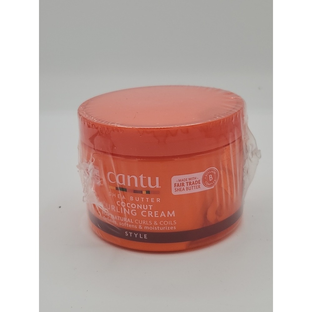 NEW~CANTU SHEA BUTTER COCONUT CURLING CREAM 12OZ FOR NATURAL CURLS & WAVES
